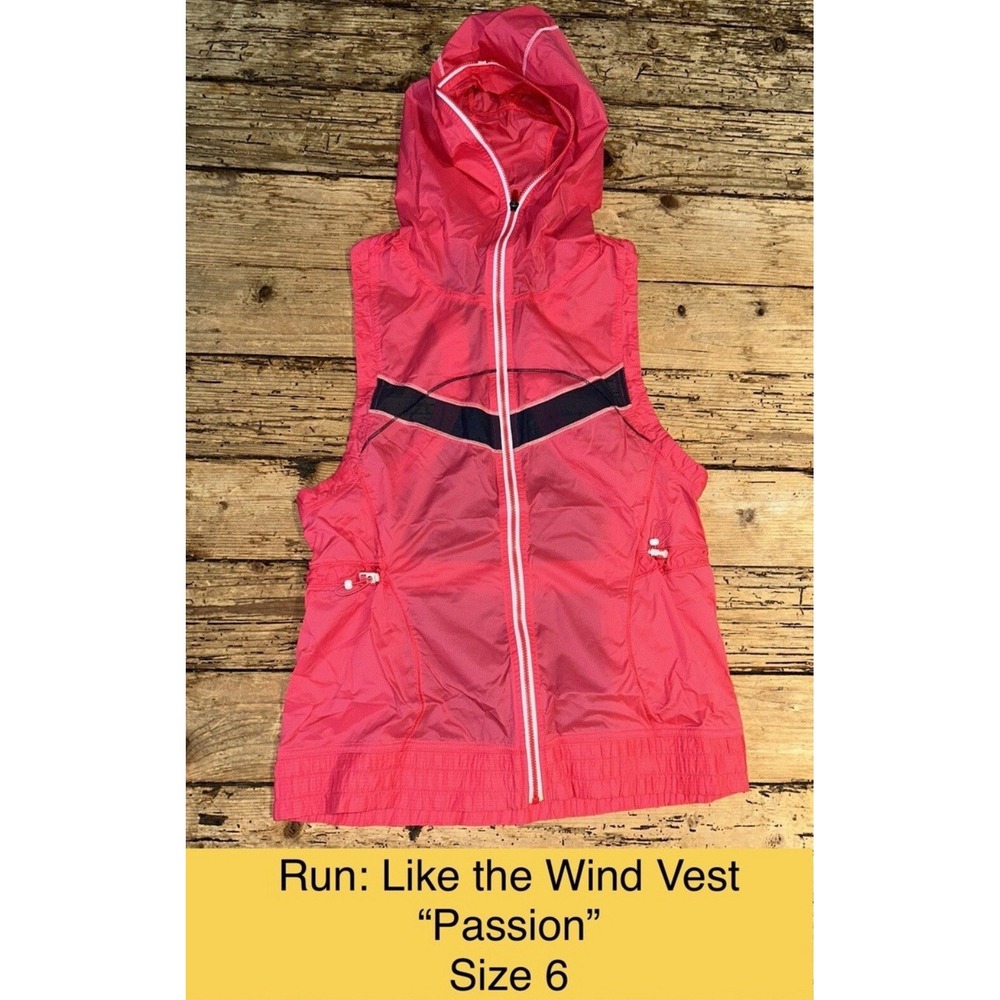 Lululemon Womens Size 6 Passion Run Like The Wind Vest Size 6 A001078